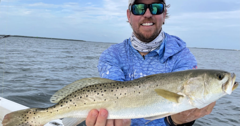 catching trout on new lure