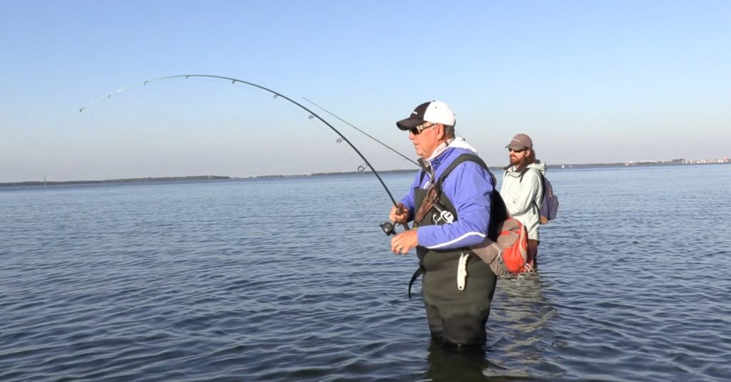 wade fishing with waders